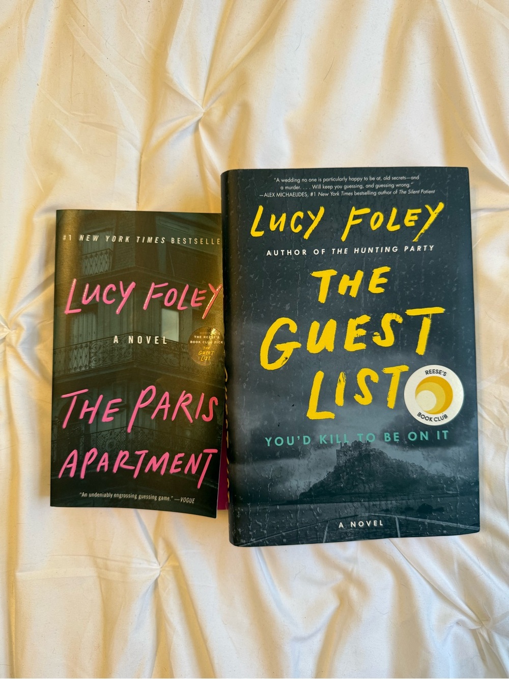 Lucy Foley Book: the guest list and the paris apartment